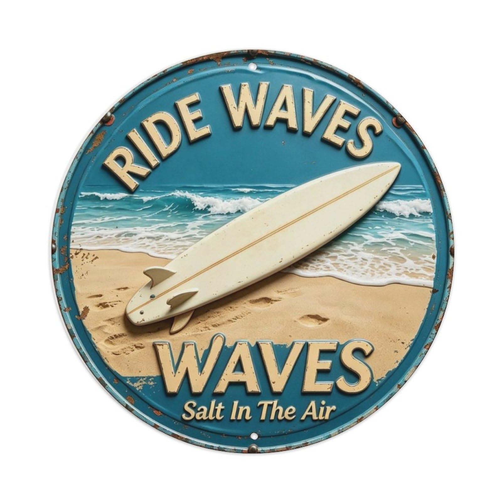 Salt In The Air Metal Tin Sign Plaque