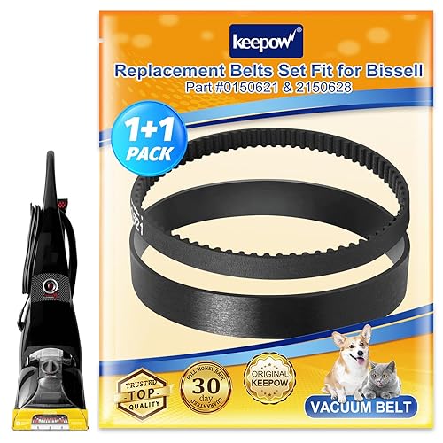 KEEPOW Proheat - Correa de repuesto 6960w para aspiradora Bissell Proheat modelo 1846, 1799, 25A3, 7901, 1622, 8910, 7920, 1623, repuesto 0150621 y