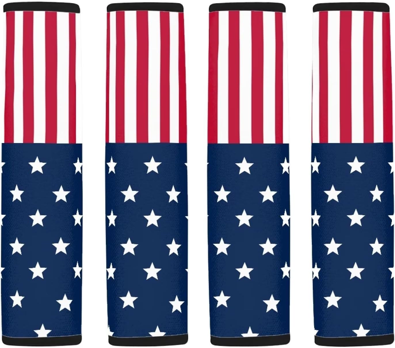 USA Flag Car Seat Belt Cover Pad,Super Soft Comfortable Shoulder Seatbelt Pads Cushions,Pack of 2