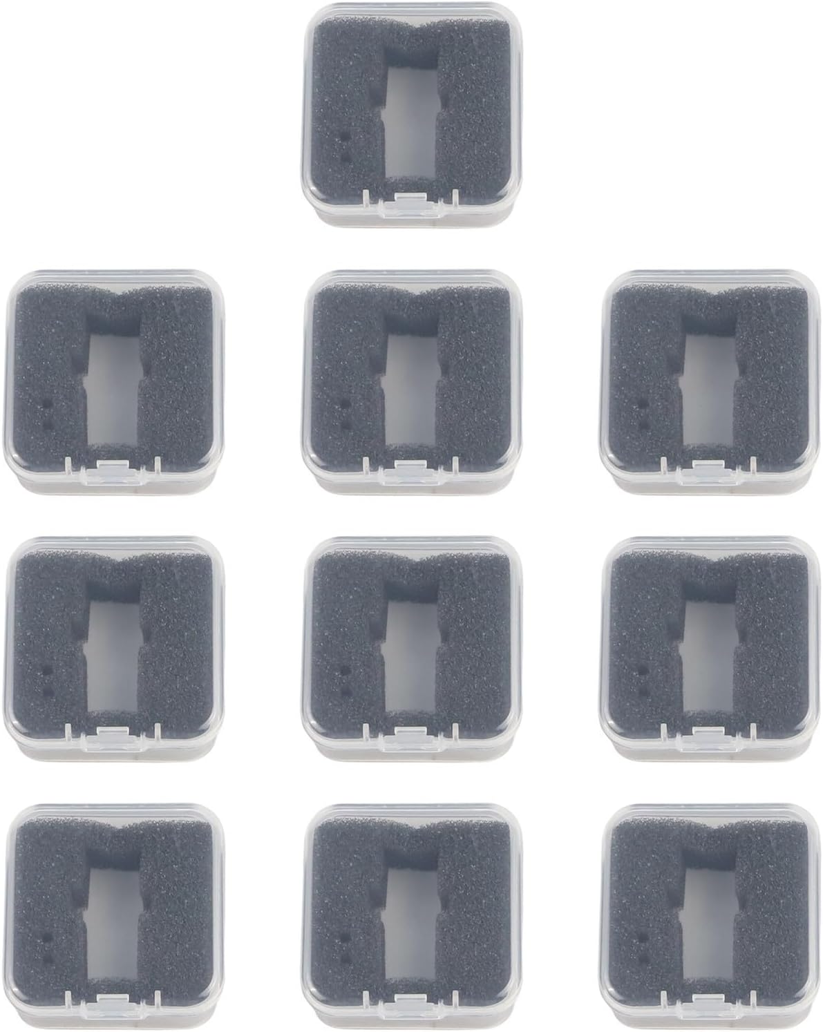 5/10Pcs PVC Phono Cartridge Storage Box, Phono Shell Case Headshell Cartridge Keeper Clear Turntable Record Player Styluses Holder Phonograph Storage(10PCS)