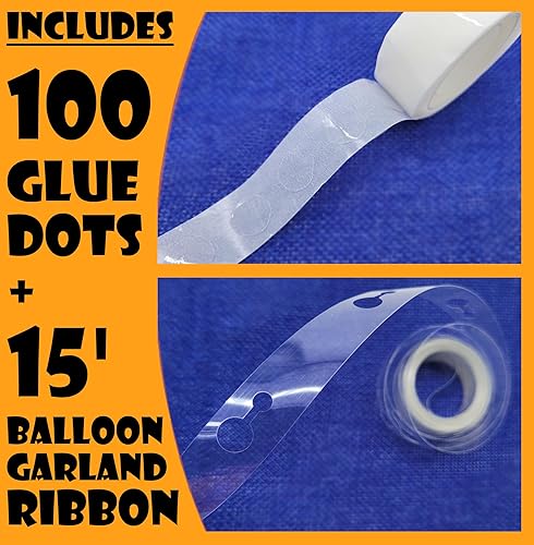Miniatura 3 de Kit de bomba de mano para globos, bomba de aire infladora para globos, manual de 2 vías de doble acción, además de accesorios para fiestas