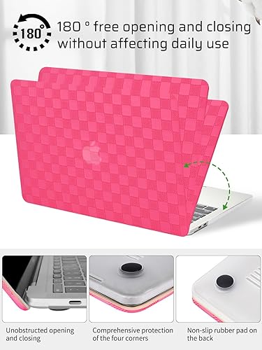 Miniatura 35 de Seorsok Compatible con MacBook Air de 13 pulgadas 2022 2021 2020 2019 2018 versión A1932 A2179 M1 A2337 Touch ID, elegante funda rígida de plástico
