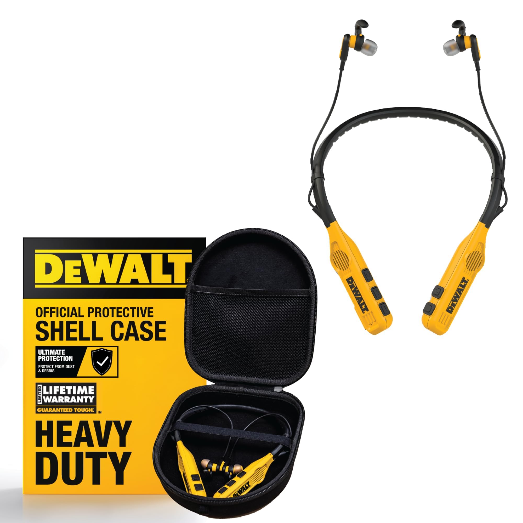 Amazon.com: DEWALT 2-in-1 Neckband Bluetooth Headphones w/60+ Hrs