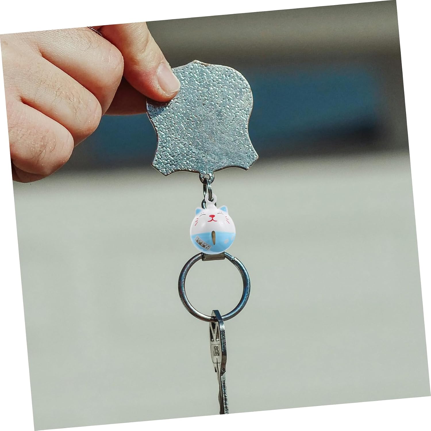 10pcs Iron Craft Cat Bells Decorative Mini Lucky Amulets for Keychains Bracelets Necklaces Animal Pendant Bells for Feng Shui Vintage Decor