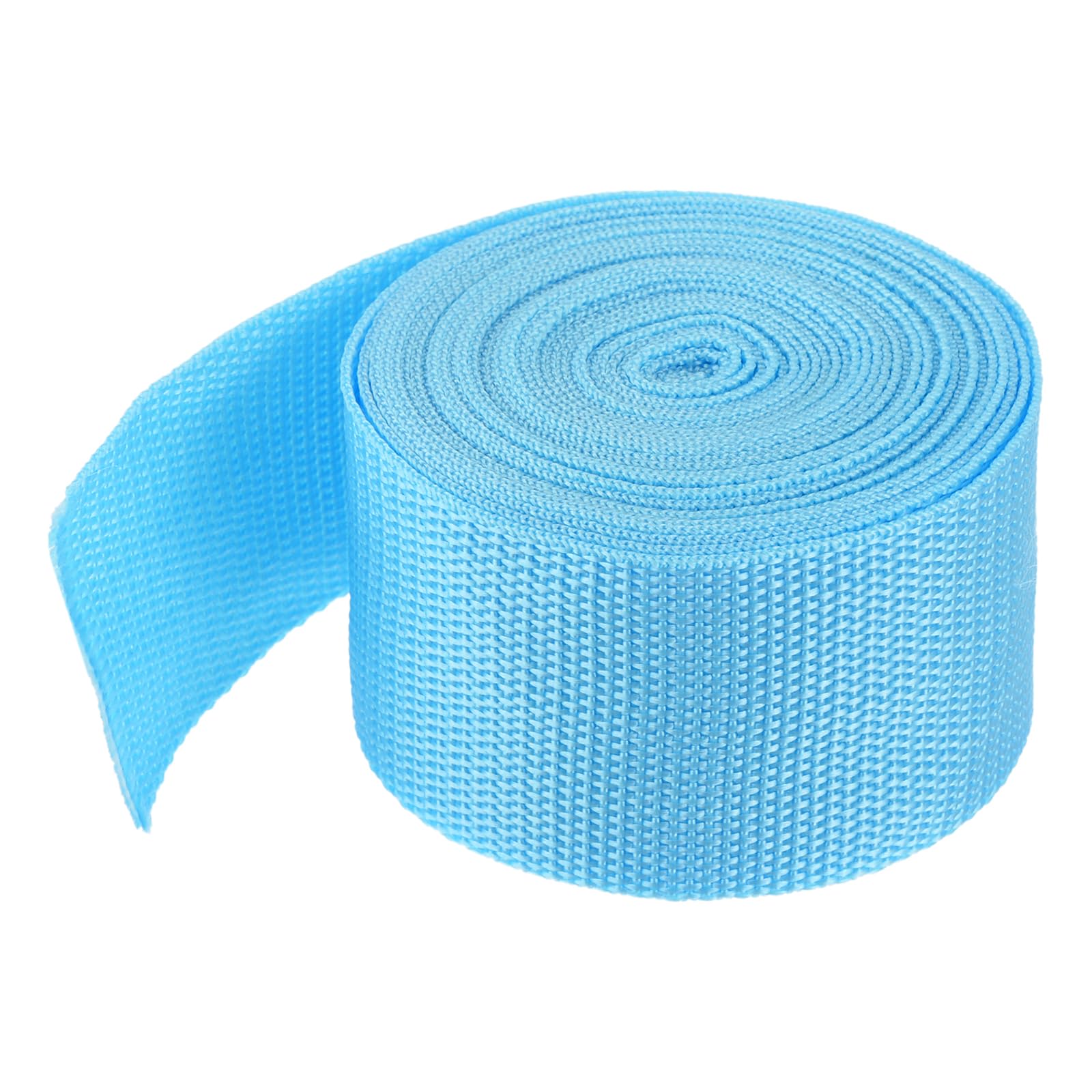 MECCANIXITY Lightweight Polypropylene Webbing Strap 2" 5 Yard Backpack Strapping Band Sky Blue for Outdoor Luggage Cargo Straps