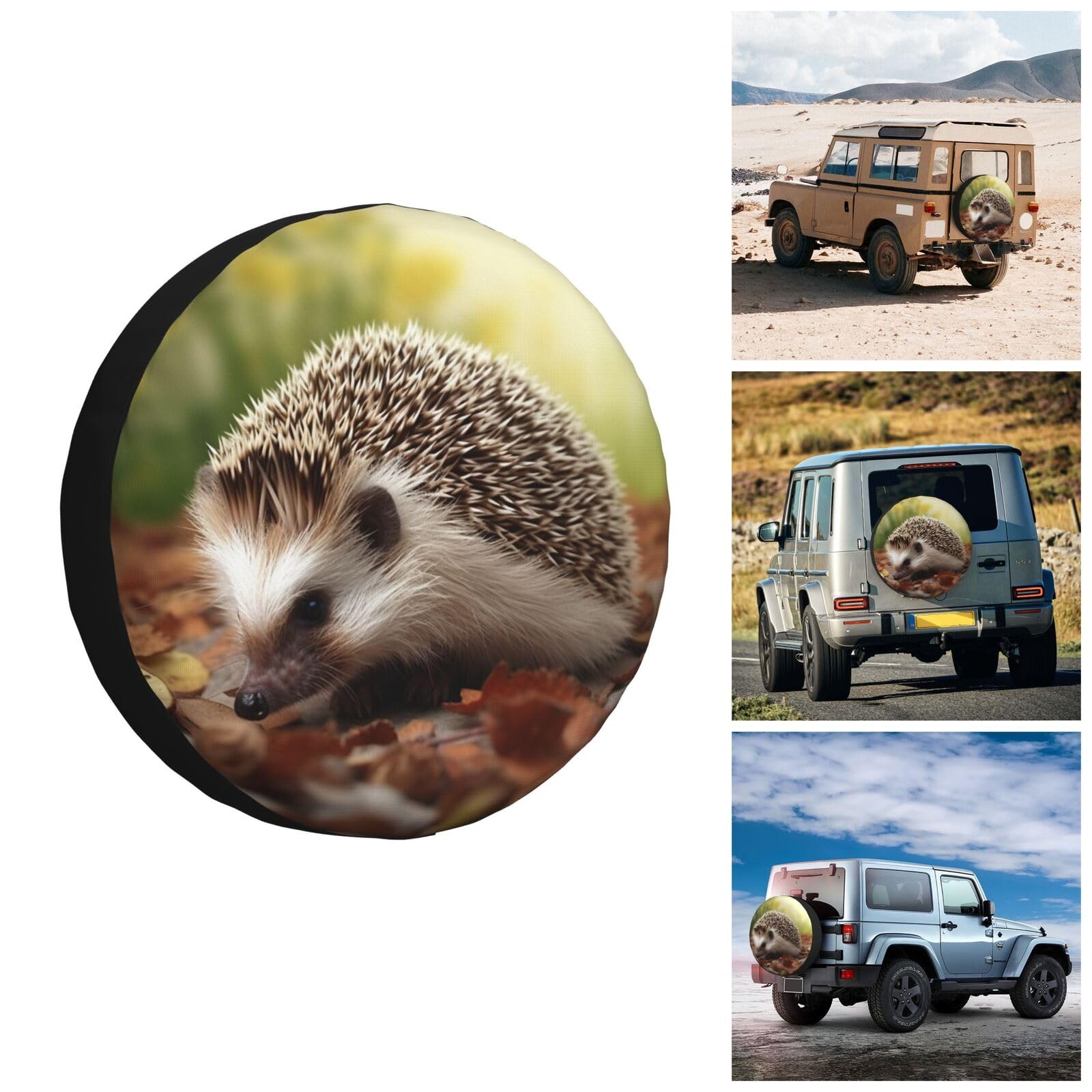 LOJAOGON Hedgehog Spare Tire Cover - Universal 14 Inch Waterproof Dust-Proof Wheel Protector For Trailers, RVs, Trucks - View #11