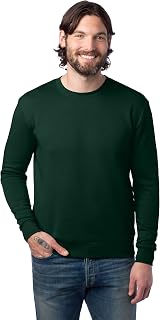 Alternative Men's Sweatshirt, Eco-Cozy Pullover Lightweight Fleece Crewneck