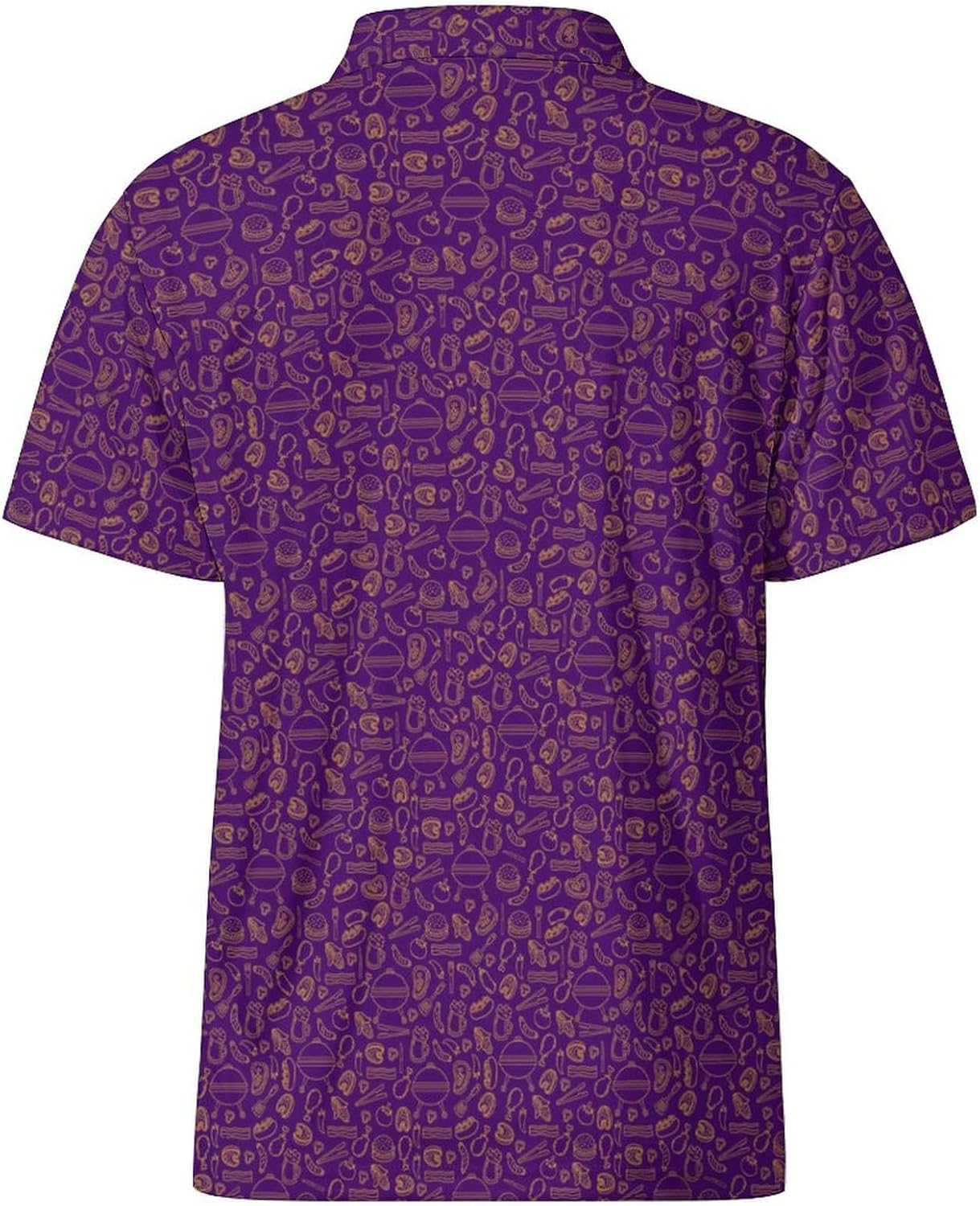 Party Mens Golf Shirt Print Short Sleeve Moisture Wicking Funny Sport Performance Polo Shirts for Men
