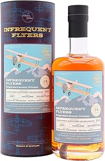 Glenturret 14 year old Infrequent Flyers Single Moscatel Cask 6357 2010 Whisky 70cl 573 ABV