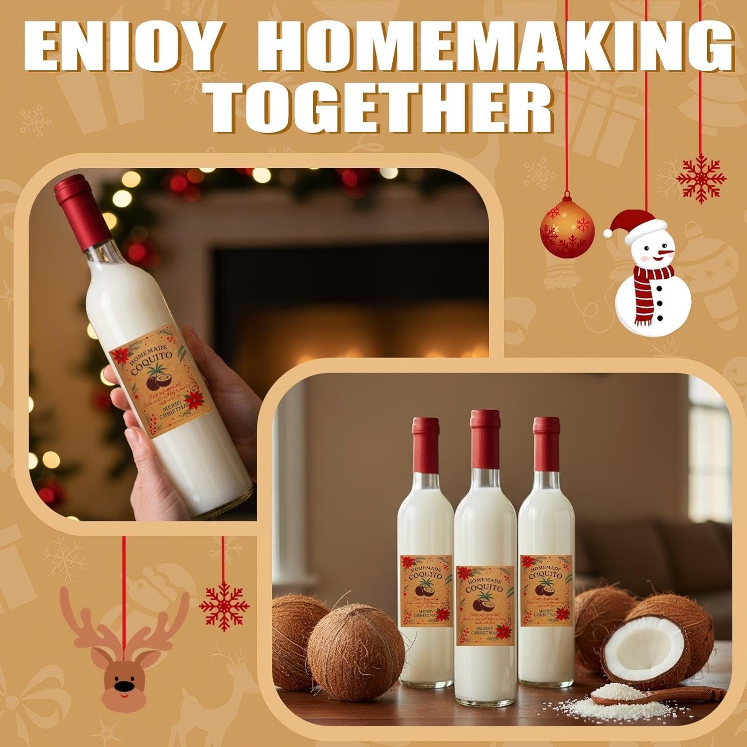 12 Set 17 oz Class Wine Bottles with Cork Lid Airtight Caps for Homemade Coquito Empty Clear Wine Bottles for Liqueur Eggnog DIY Gift Party Supply(Clear)