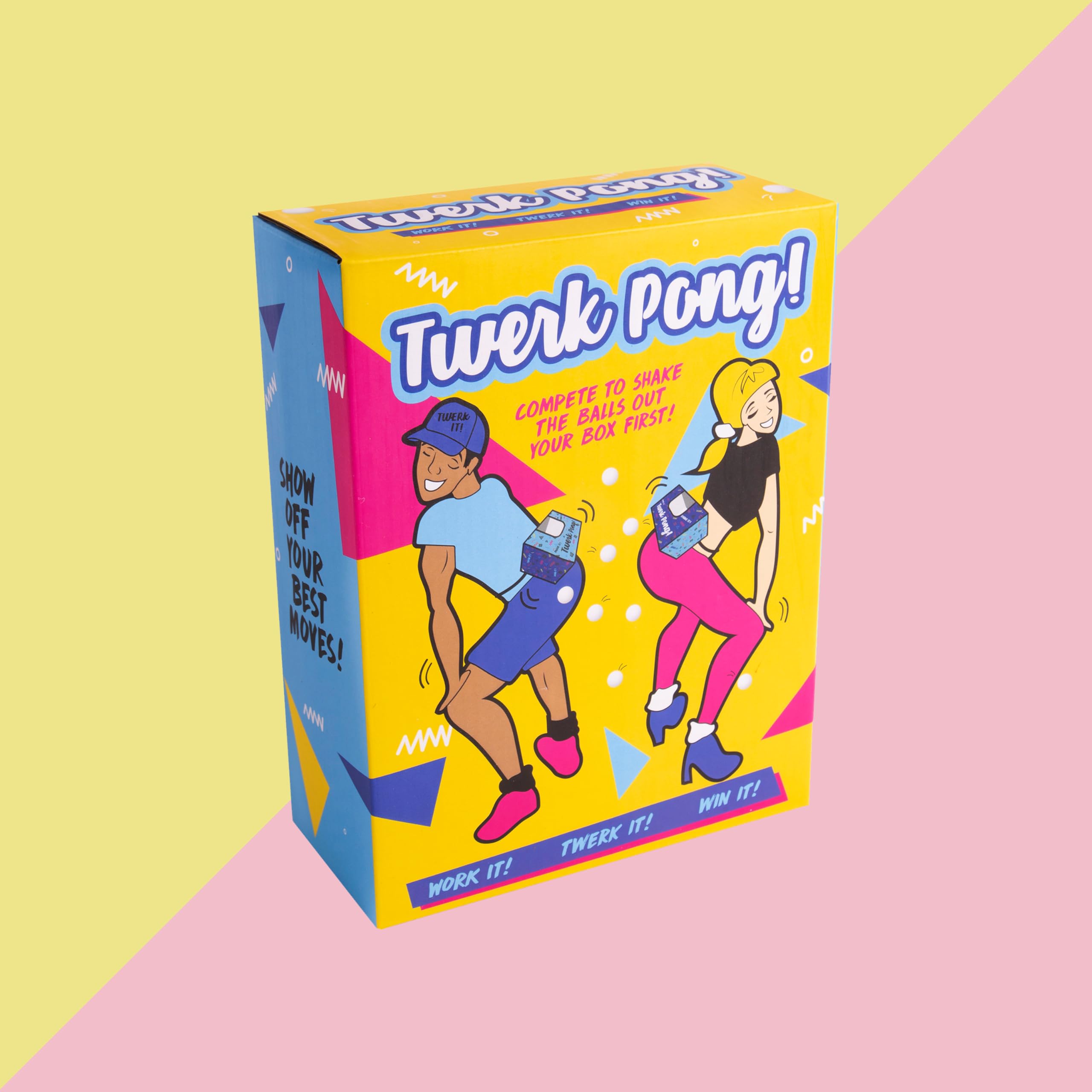 Fizz Creations Twerk Pong El original y divertido juego de fiesta para que tu trasero se agite Juegos familiares. Compite con amigos. Divertidos juegos novedosos. Grandes juegos de despedida de