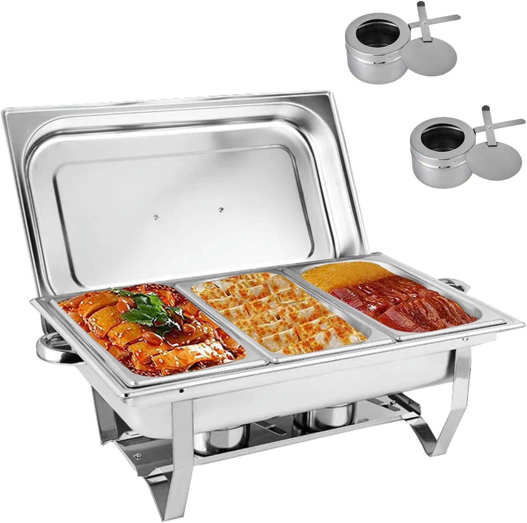 Chafing Dish 6L Idéal pour Réception et Buffet de Cuisine en Salle à Manger