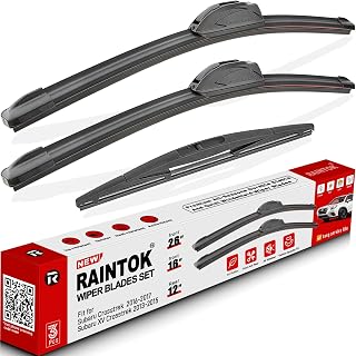 Windshield Wiper Blades Replacement for 2016 2017 Subaru Crosstrek / 2013 2014 2015 Subaru XV Crosstrek Original Factory Quality Front Rear Wipers Blade Set - 26" 16" 12" (Pack of 3)