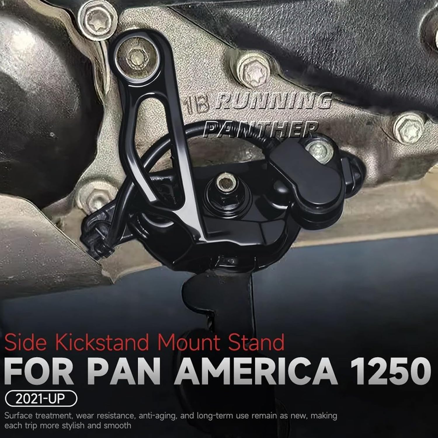 for PAN AMERIC 1250 RA1250 S 2021- Motorcycle Side Bracket Support Bracket Accessories Footrest Kickstand Parking Stand Kickstands & Jiffy Stands