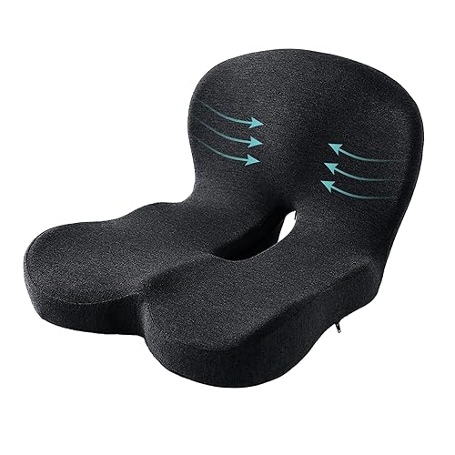 Ergonomic Seat Cushion for Truck Drivers, Office Chairs, Car Seats