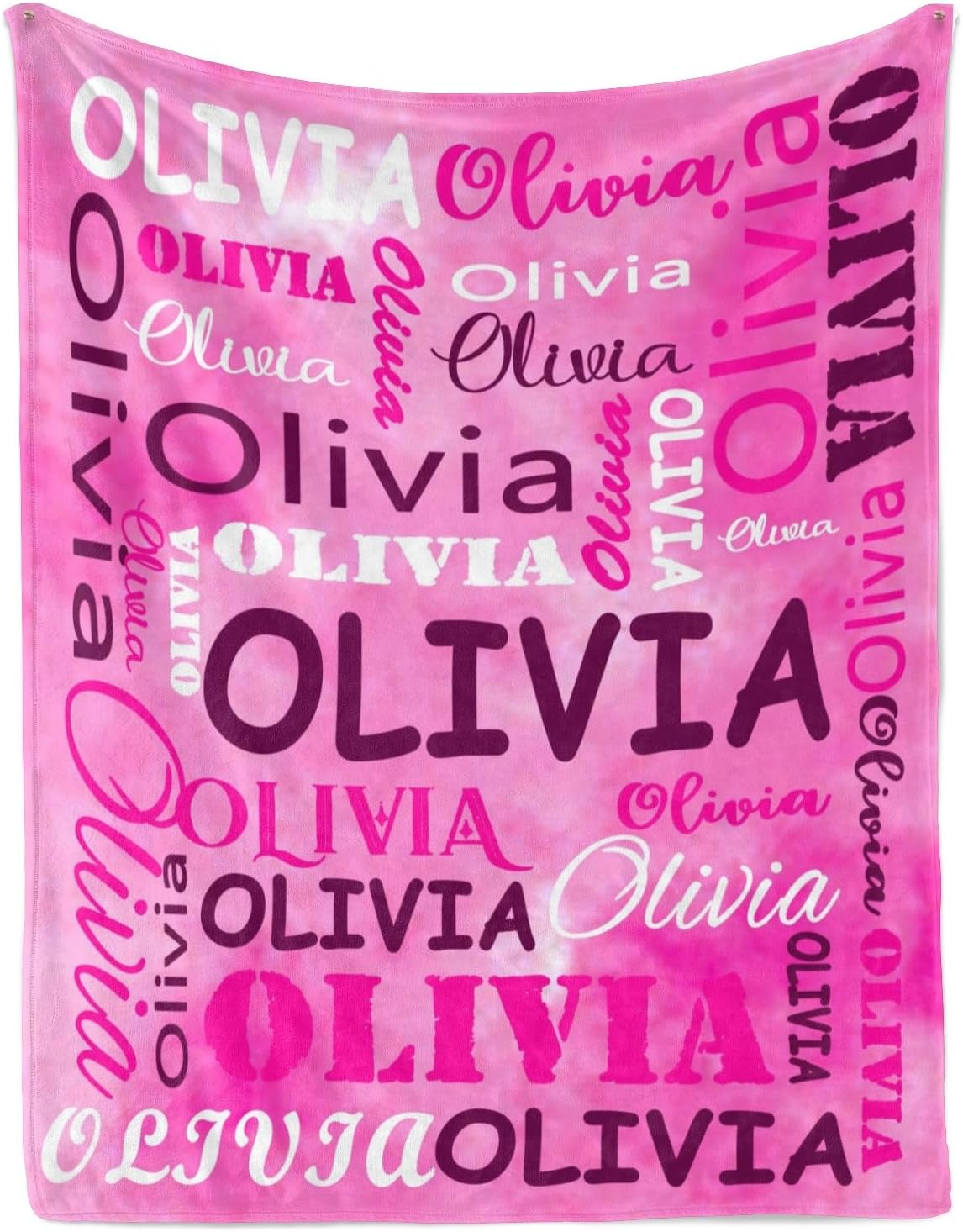 Personalized Blankets and Throws Custom Blanket with Name Customized Flannel Blanket for Kids Christmas Birthday Mothers Fathers Valentines Day Gift