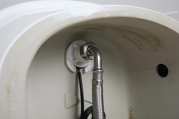 Orinal cerámico blanco con sensor automático y descarga de cascada miniatura 7