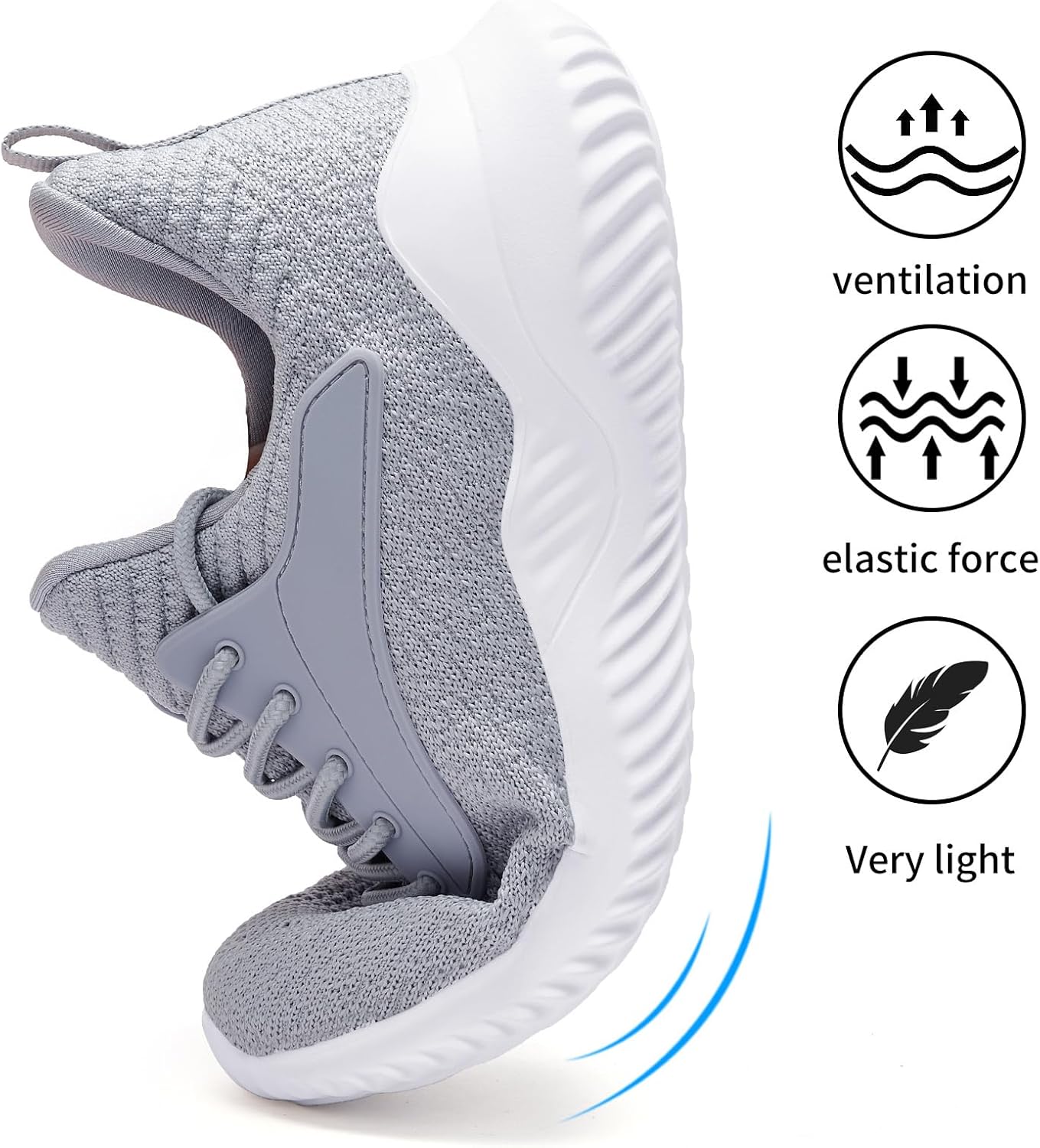 Womens Tennis Shoes Walking Sneakers - Memory Foam Running Slip On Gym Athletic Workout Nursing Comfort Work Shoe Lightweight - Image 3