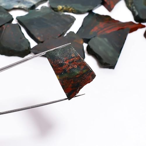 Miniatura 113 de Natural Yaxaite Raw Slice Gemstone- Healing Crystals for DIY Jewelry Making -Loose Natural Cabochon -Perfect for Crafting Unique Jewelry Designs