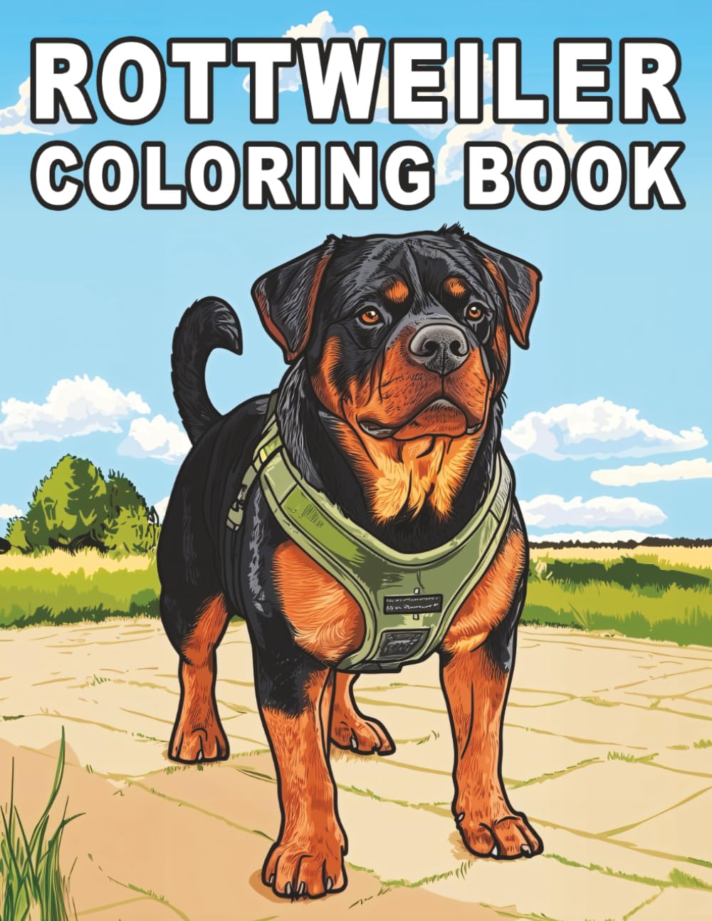 Rottweiler Coloring Book: A Relaxing and Fun Coloring Book Featuring Loyal and Powerful Dog Characters for Dog Lovers (My Cute Dogs Collection)