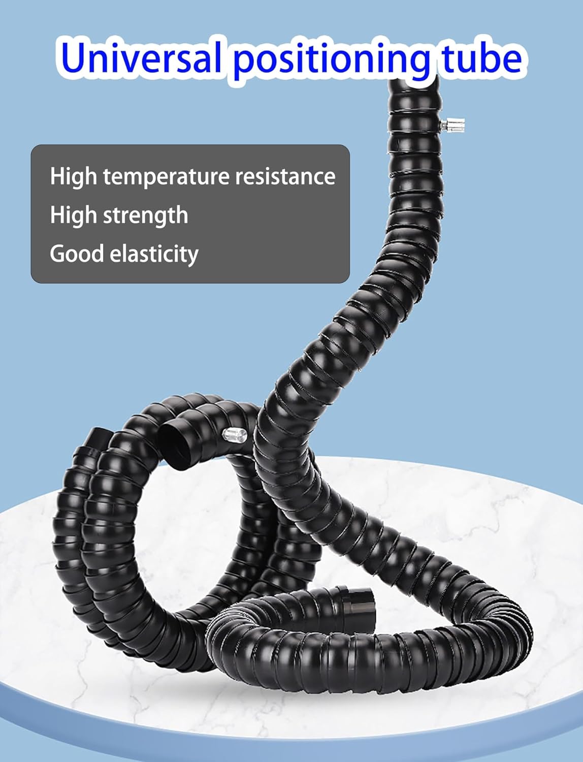 2" & 3" Industrial Fume Extractor Arm with Hood, 360° Adjustable Flexible Hose for Welding Smoke and Workshop or Laboratory Ventilation(Dia5cm,L80cm/2.6ft)