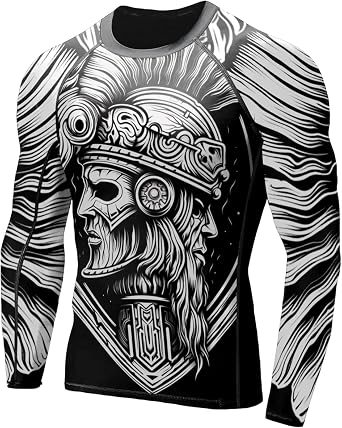 Rash Guard for Men BJJ ، تمرين قميص الضغط الناعم ، هدايا عيد ميلاد Rash Guard Jiu Jitsu طويلة الأكمام للرجال