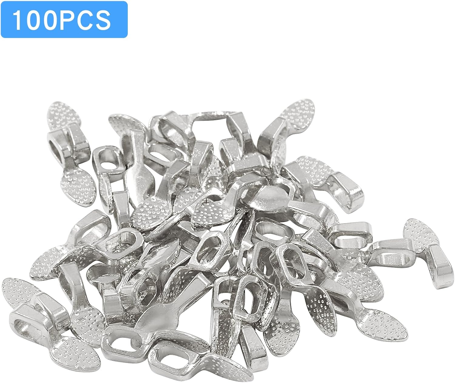 Spoon Pendant Bail, Necklace Pendant Bail Jewelry Hardware Bails,Glue On Bails For Jewelry Making - Image 2