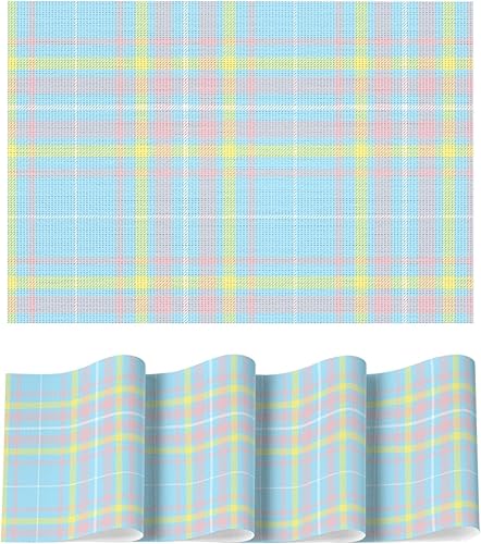 Miniatura 21 de Artoid Mode Manteles Individuales de Vinilo a Cuadros Buffalo Juego de 4, 12x18 Pulgadas Lavables Antideslizantes Resistentes al Calor Manteles de