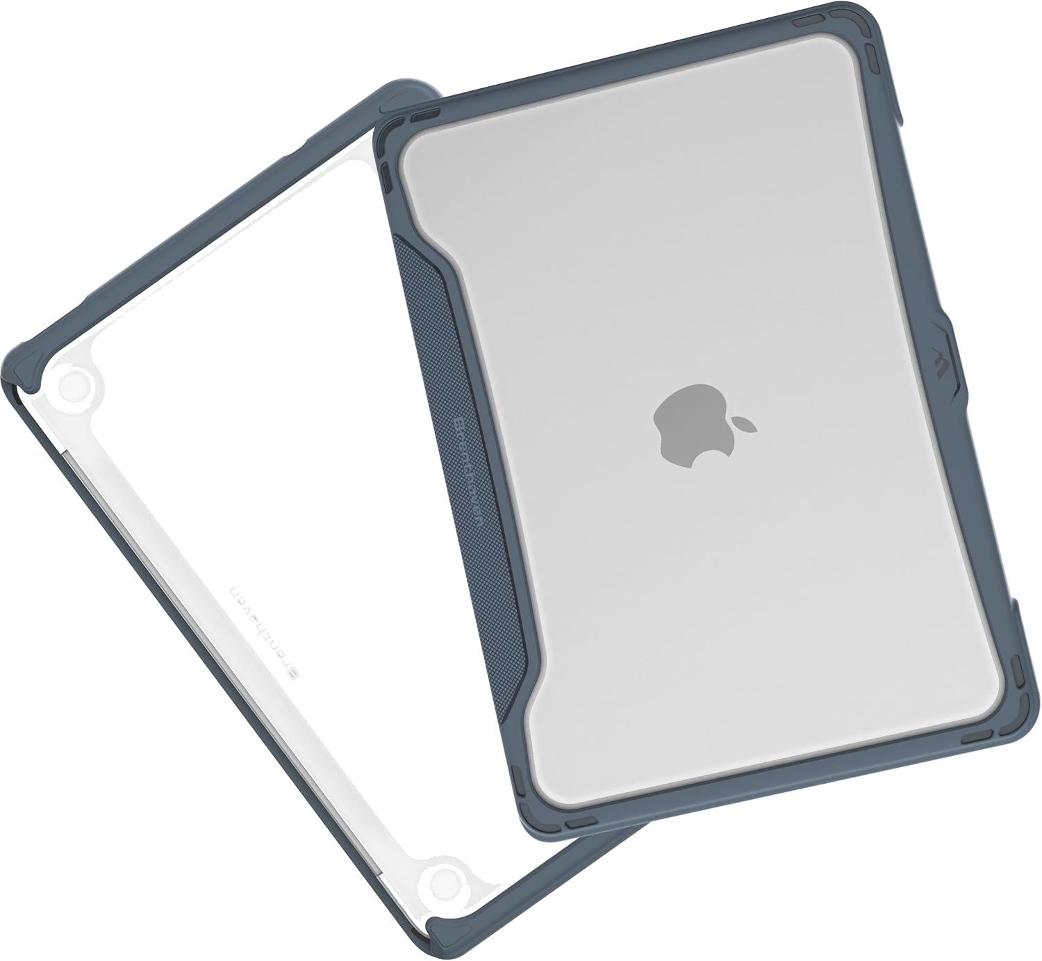 Brenthaven 360 Custom Case for Apple MacBook Neo A18 Pro (Clamshell) - Drop Tested Protection, Low Rubberized Feet, Seamless Asset Tagging, UV Resistant Panels for School or Work - Gray