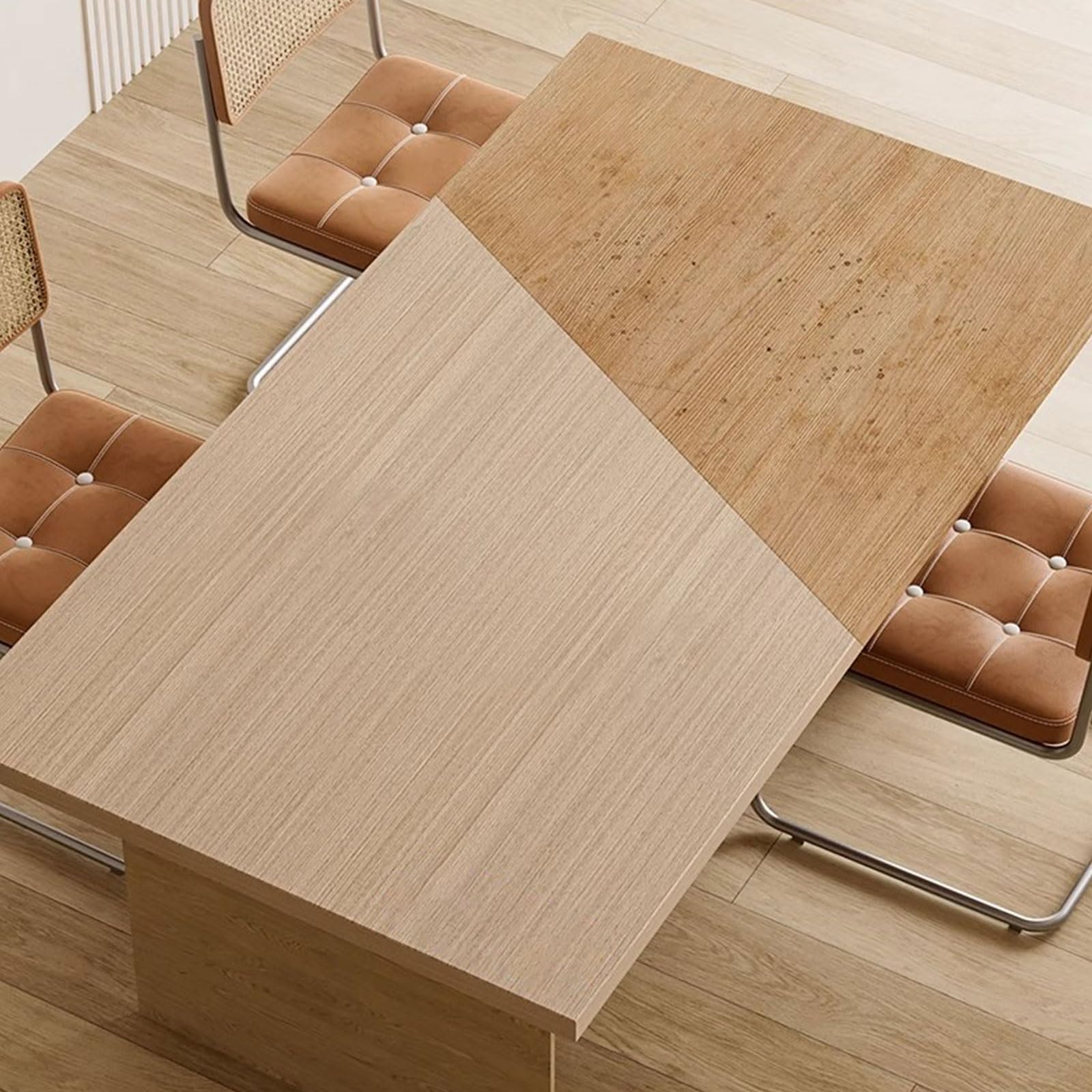 Nastro del Pavimento del Grano di Legno Pellicola for tovaglie in PVC for mobili | Adesivi da Tavolo autoadesivi Impermeabili Effetto Legno | Pellicola da Tavolo Lavabile(Stylen 6,40x500cm)