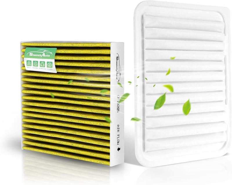 Kit Filtro de Ar do Motor e Filtro de Cabine StaunchAuto para Toyota Corolla, Yaris e Aplicações Compatíveis – 2 unidades