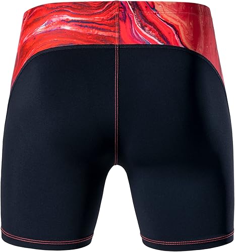 Miniatura 5 de MY KILOMETRE Bañadores de pierna cuadrada para hombre, de secado rápido, duraderos, atléticos, para entrenamiento de natación