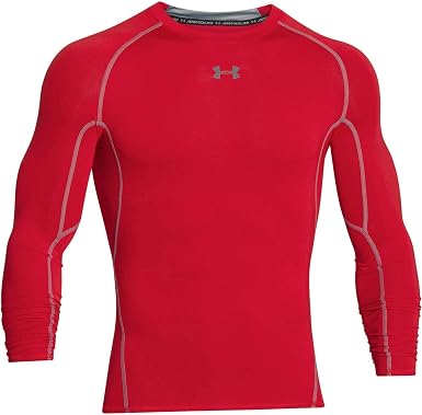 Amazon.com: Under Armour HeatGear - Camiseta de compresión de manga larga  para hombre, Rojo, S-r : Ropa, Zapatos y Joyería
