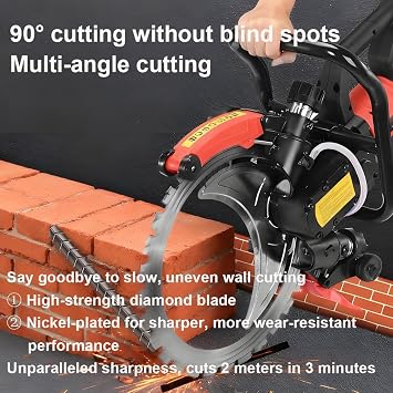 Concrete Wall Groove Saw and Cutting Machine,Portable Concrete Saw,Ing Saw Wall Cutting Machine,High-Speed Dust Suppression Water Supply System SawBlade2-8980
