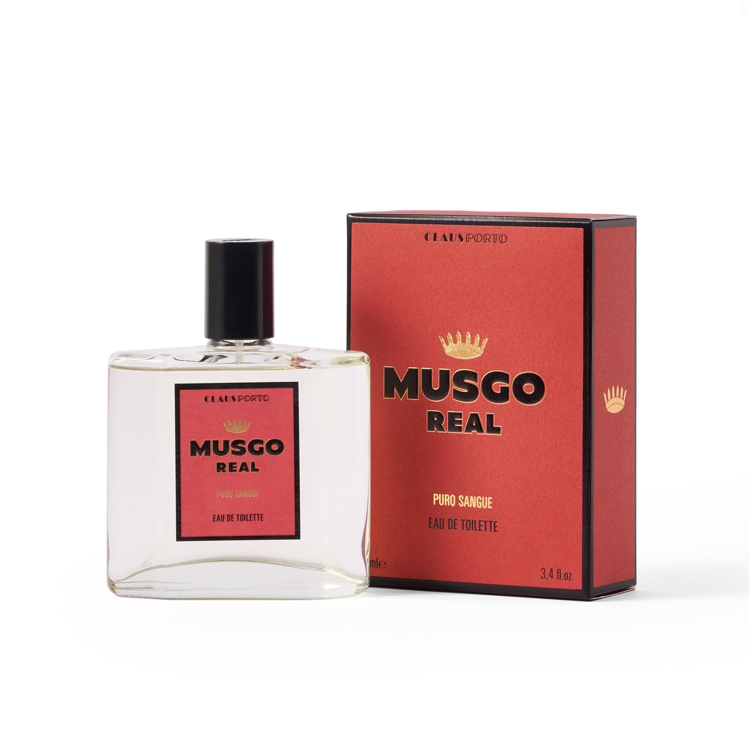 Musgo Real Eau de Toilette Puro Sangue | Warm, Captivating, Daring | Woody, Leathery, Violet, Musk (100 mL | 3.4 fl oz)