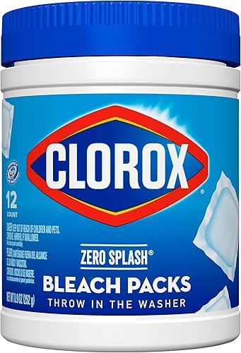 Miniatura 9 de Clorox Paquetes de blanqueador Zero Splash - Cápsulas de lavandería, paquete de 4