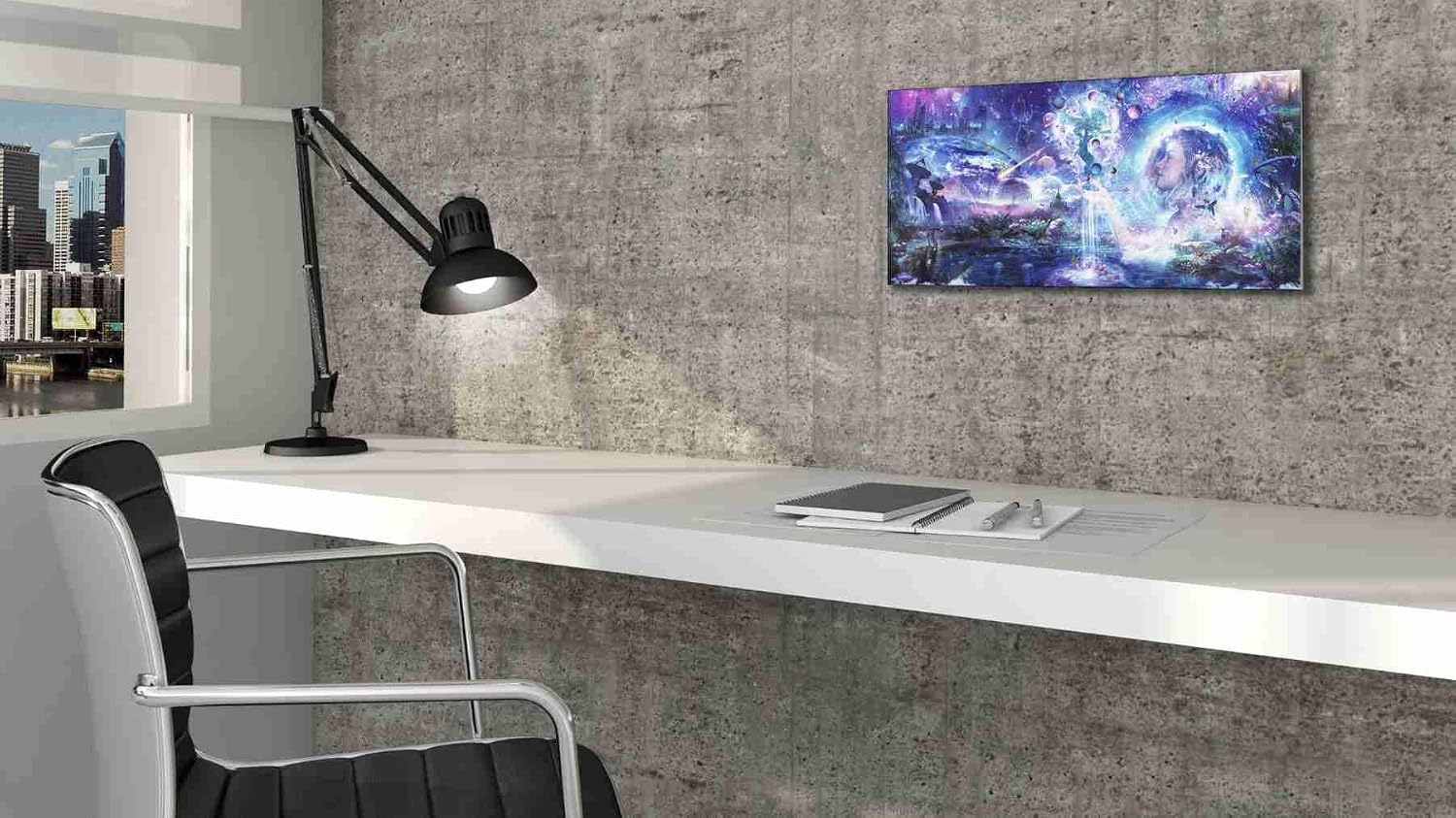 Epic Graffiti 'Dancing Dreams' by Cameron Gray, Canvas Wall Art, 24"x12"