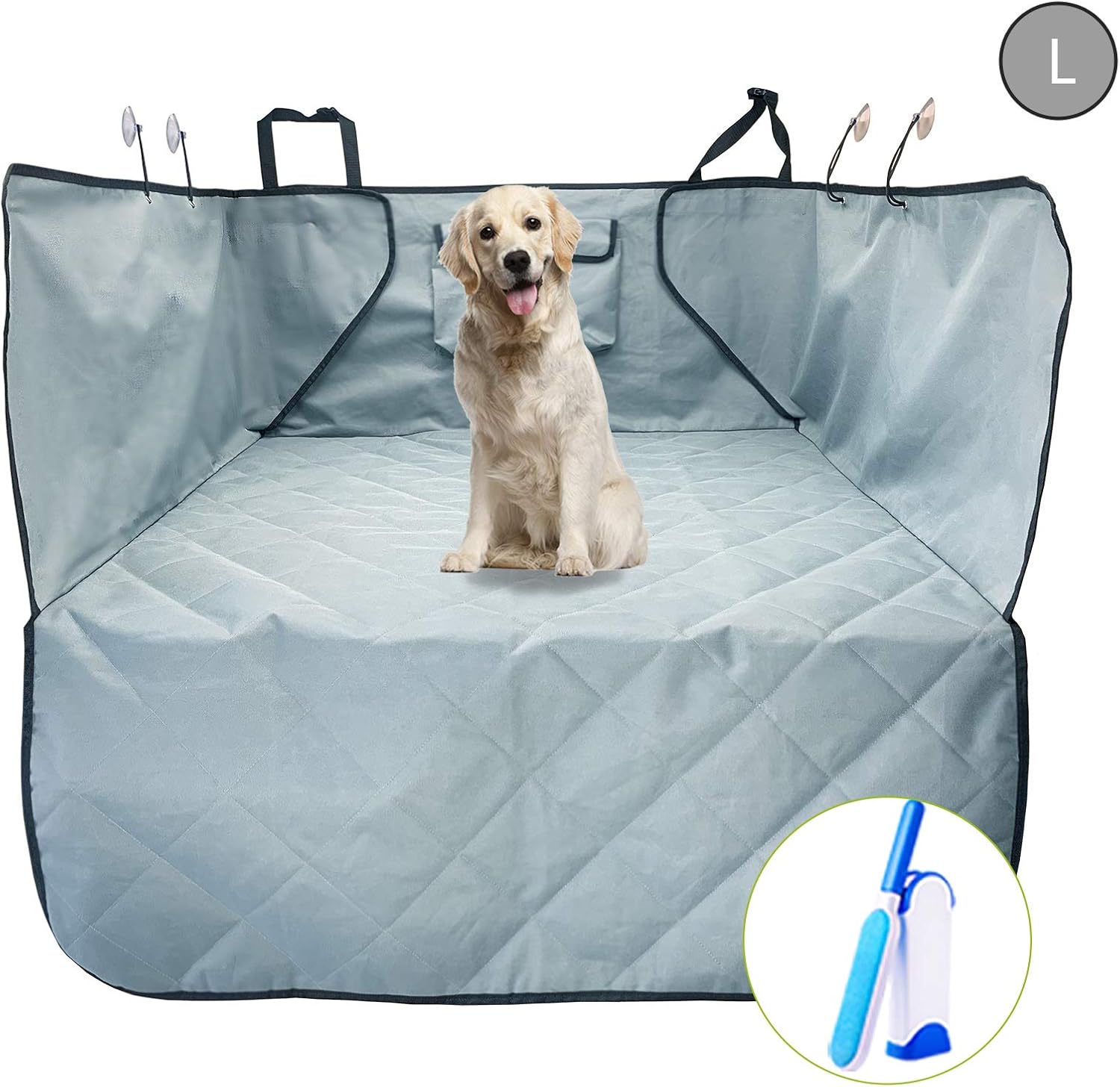 upra Car Liners for SUV, Quilted Waterproof Oxford Trunk Cargo Covers for Dogs, Foldable & Washable Dog Travel Accessories, Durable…