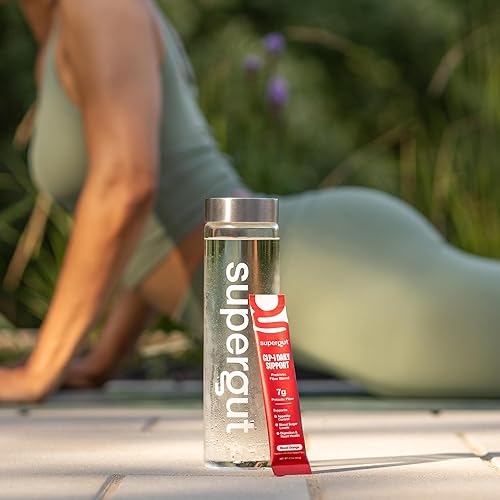 Miniatura 4 de Supergut GLP1 Daily Support, paquete variado  Suplemento en polvo GLP-1 de alta fibra para mujeres y hombres  Mezcla de bebida sin azúcar para la