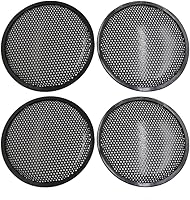 Vista 4 de uxcell 4 unids 6 pulgadas negro metal altavoz subwoofer malla cubierta protectora parrilla para camión