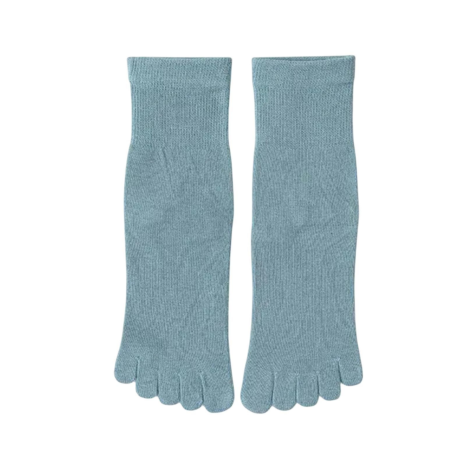Calcetines Hombre Cinco Calcetines De Dedo Para La Mujer Algodón Sólido Jóvenes De Moda De Moda Con Los Dedos De Los Pies