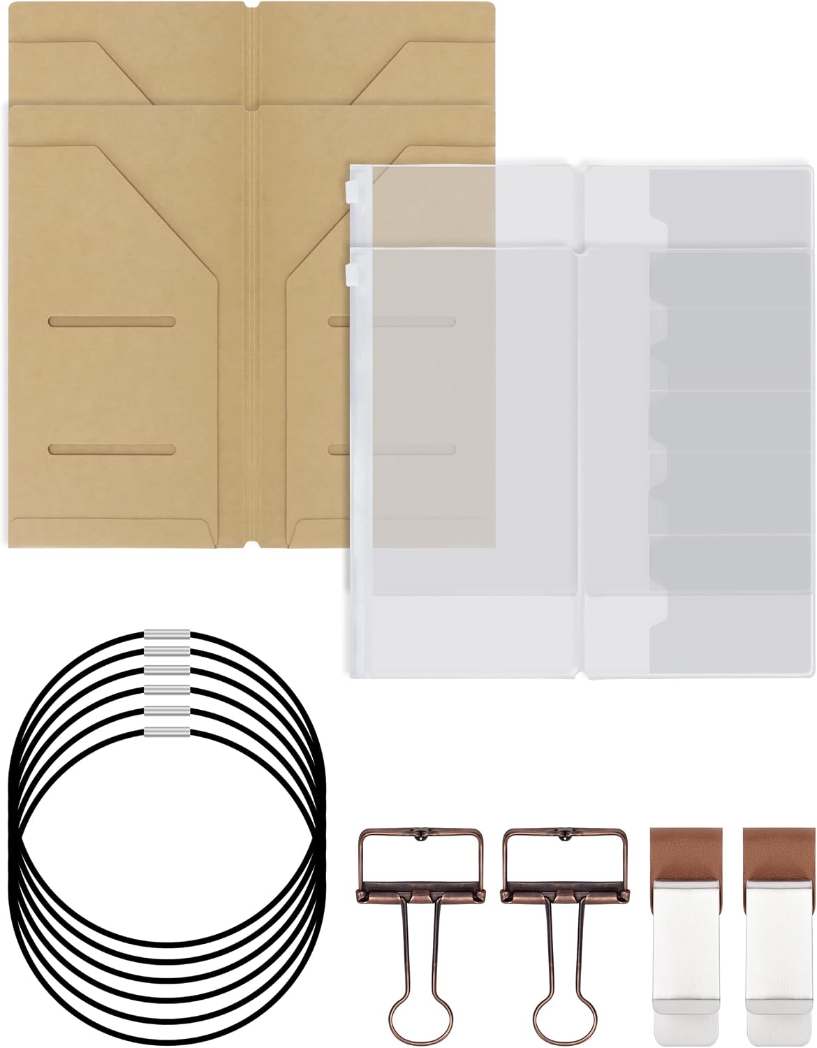 2 pcs Travelers Journal Notebook Accessories Kit (Passport Size)