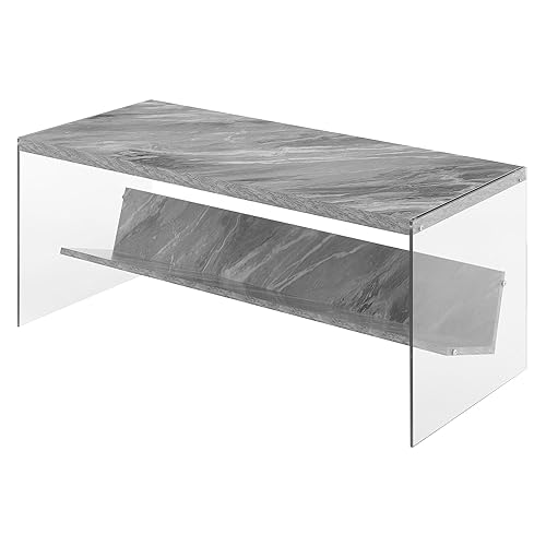 Convenience Concepts SoHo Glass Coffee Table 40" - Modern Living