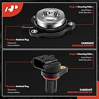 Vista 6 de A-Premium 4 piezas de sensor de posición del árbol de levas + 4 piezas de ajuste de árbol de levas kit de solenoide magnético compatible