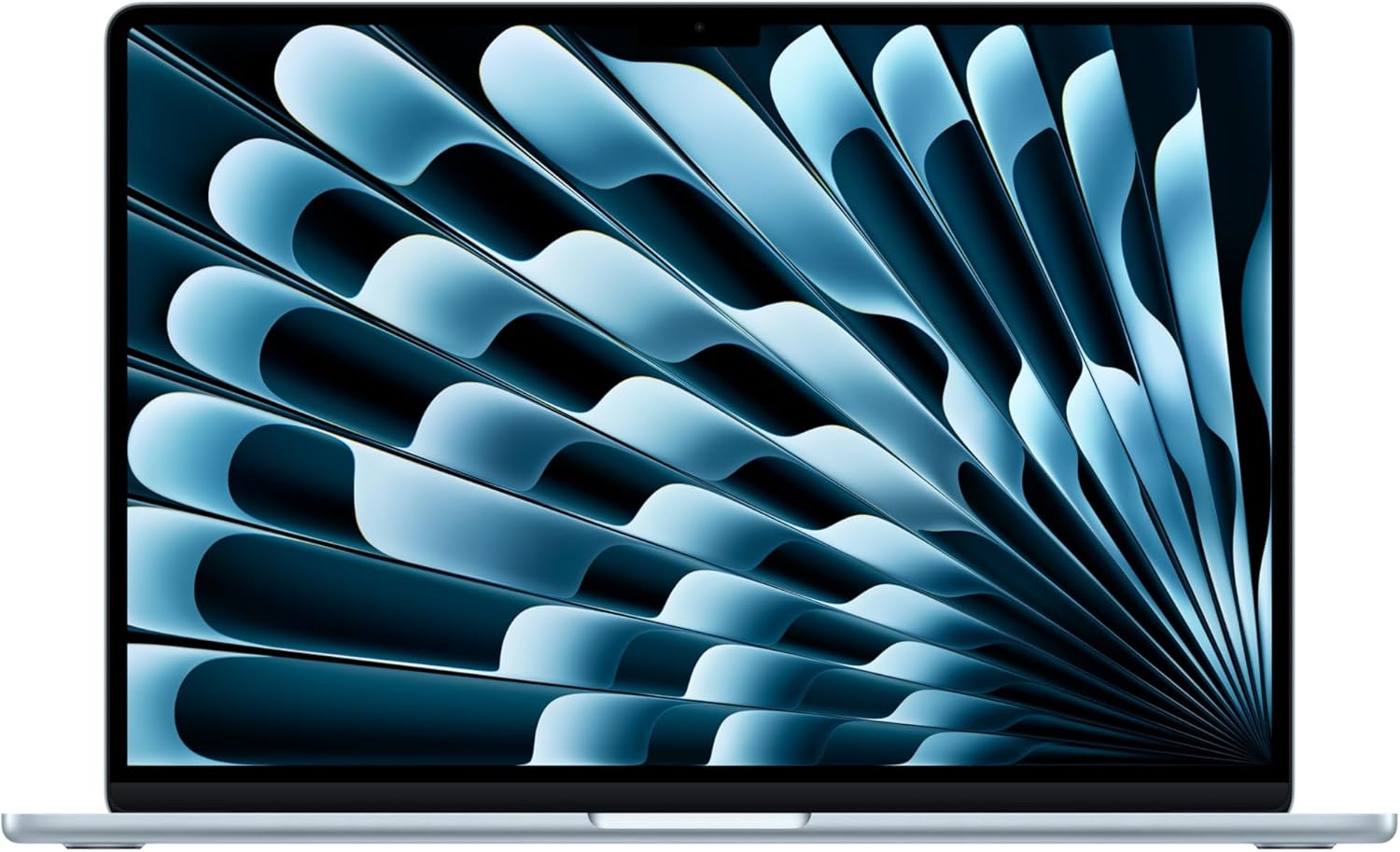 Apple 15 inch MacBook Air Laptop, M5 Chip with 10-Core CPU and 10-Core GPU: Designed for AI, 15.3-inch Liquid Retina Display, 16GB Shared Memory, 512GB SSD, Touch ID, WLAN 7; Sky Blue – Apple product photo