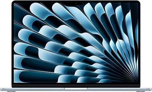 Apple MacBook Air de 15,3 Pulgadas con Chip M5: Pantalla Liquid Retina, CPU de 10 núcleos, GPU de 10 núcleos, 24 GB de Memoria unificada, 1 TB de SSD, Wi-Fi 7,Teclado español; Azul Cielo
