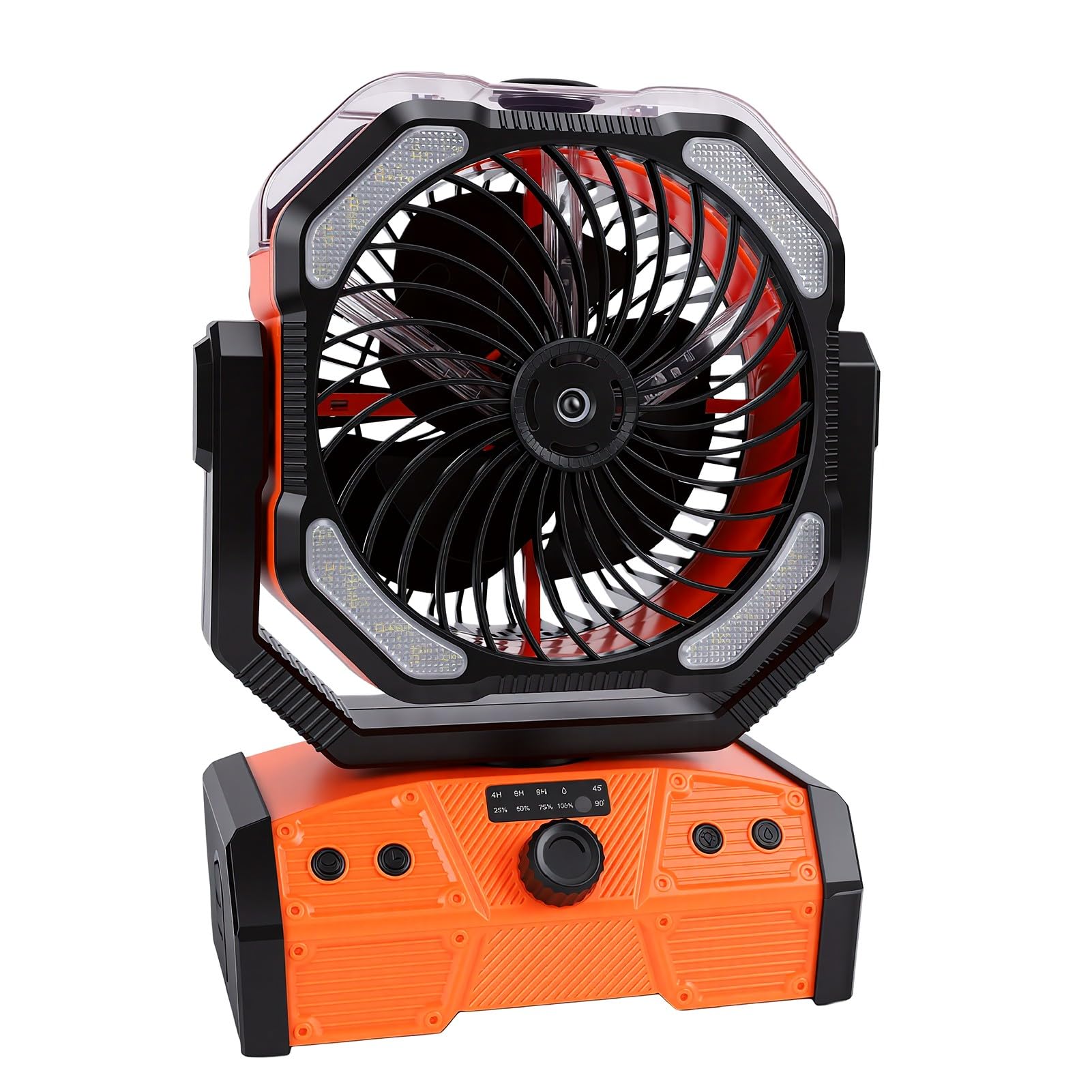 Ventilador para tienda de campaña que soluciona el calor y la falta de luz al acampar