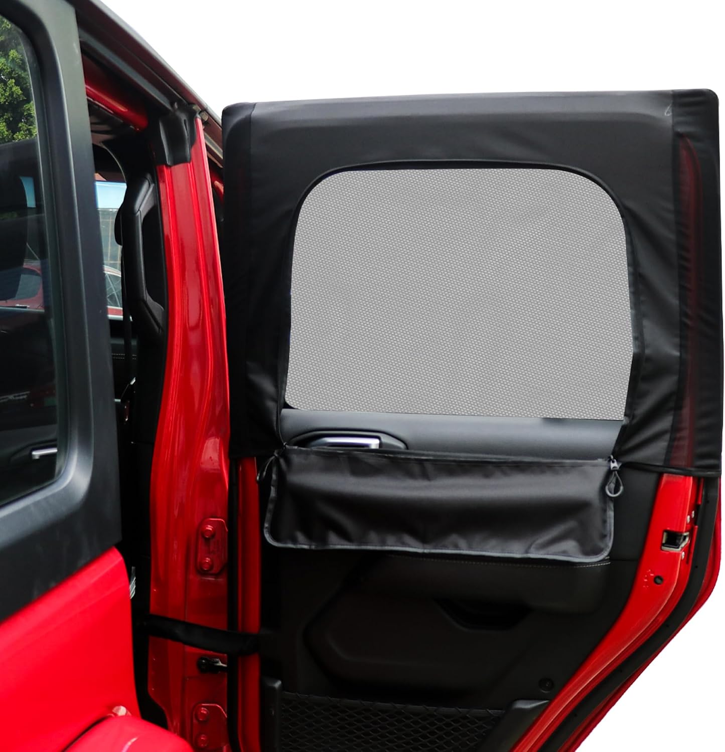 for Sunshade for Car Window, 2 Pcs Sun-Blinds adapted for Automobiles, Block Light Covers Breathable Mesh Side Sunshade for 2007-2024 Jeep Wrangler JK JL & Gladiator JT