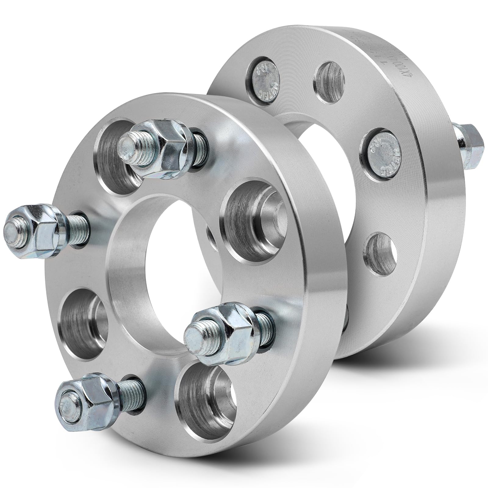 SCITOO 4 pcs 4LUG 1 inch Wheel Spacers Adapters 4x100 with 12x1.5 Studs