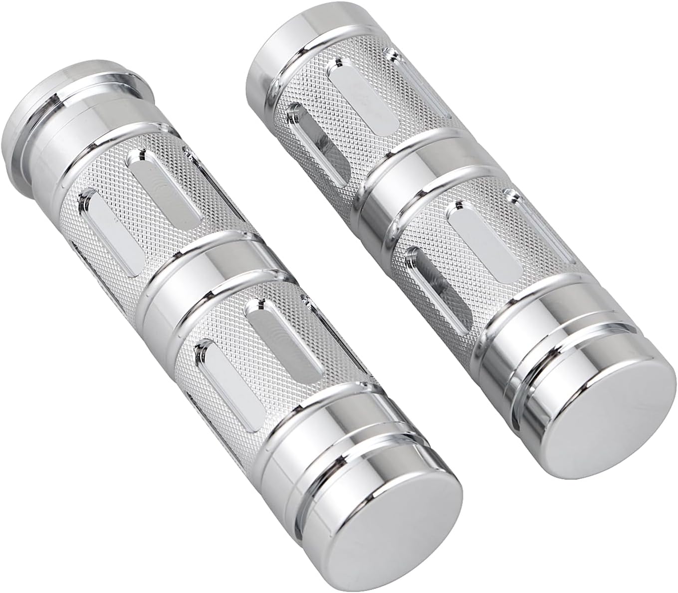 1" Electronic Throttle Hand Grips Motorcycle CNC Handlebar for Harley Softail Touring Street Glide FLHXS Road King FLHRC Electra Glide FLHT,Chrome